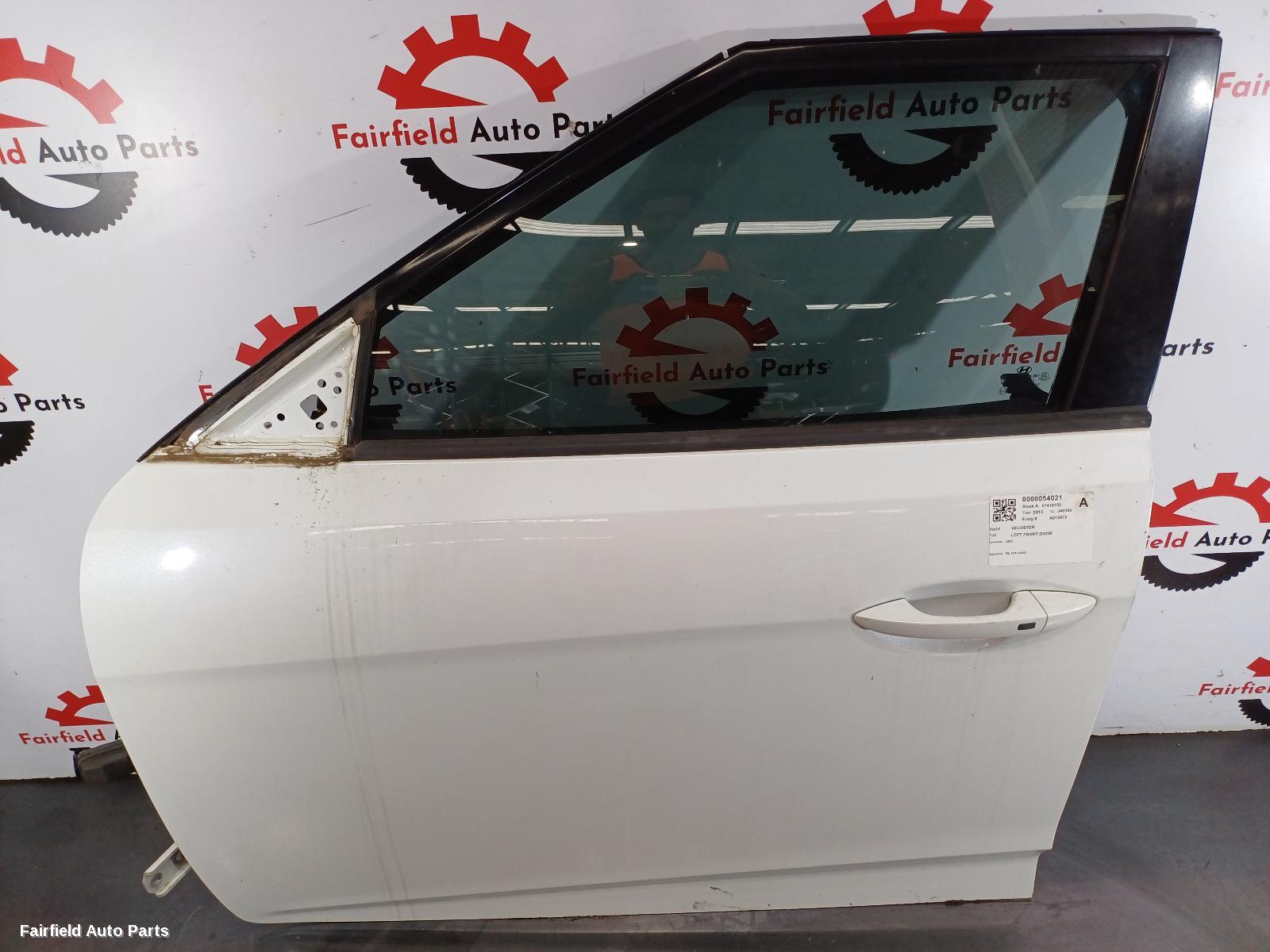 2011-2018 Hyundai Veloster Left Front Door