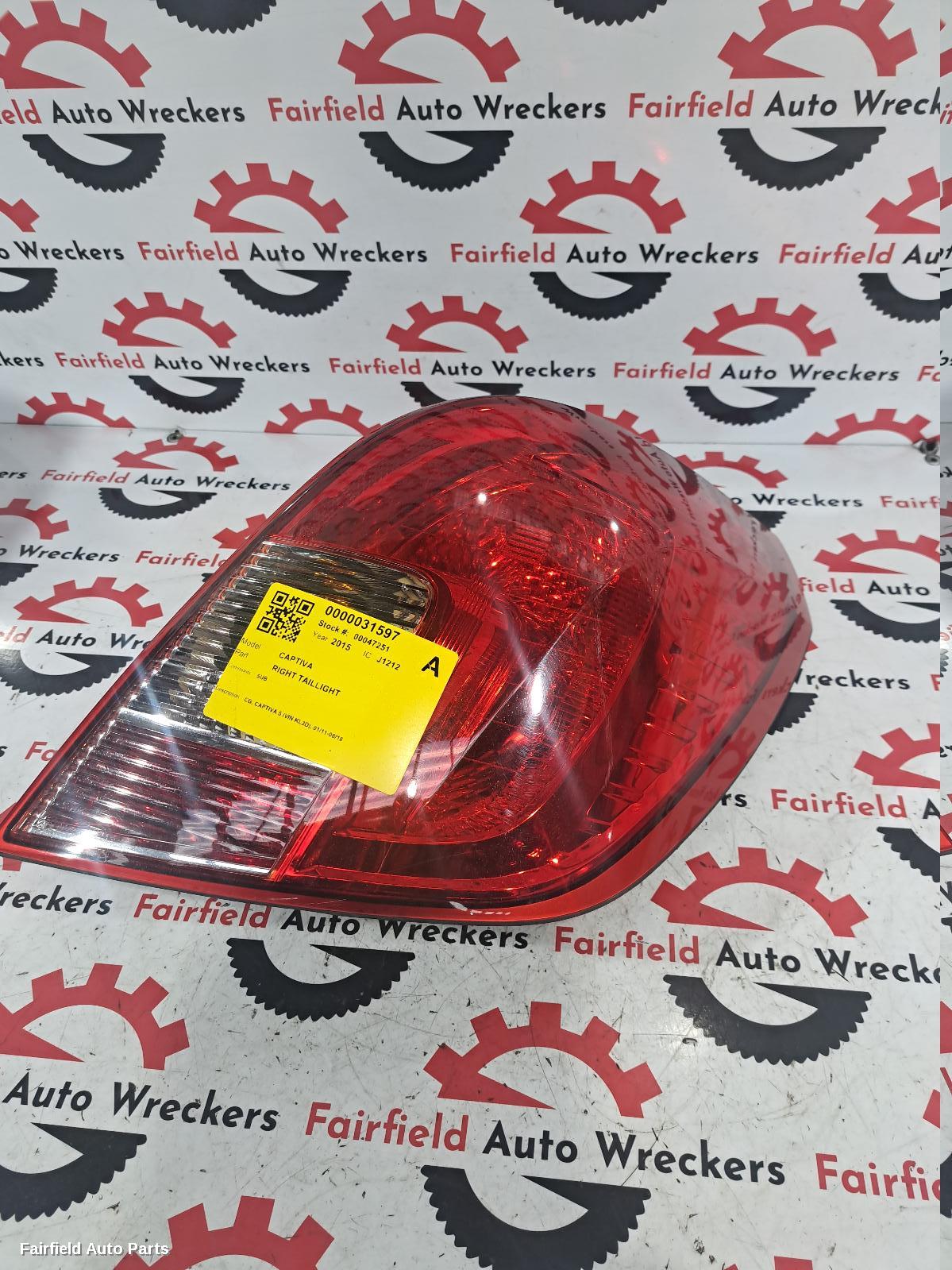2011-2018 Holden Captiva Right Taillight