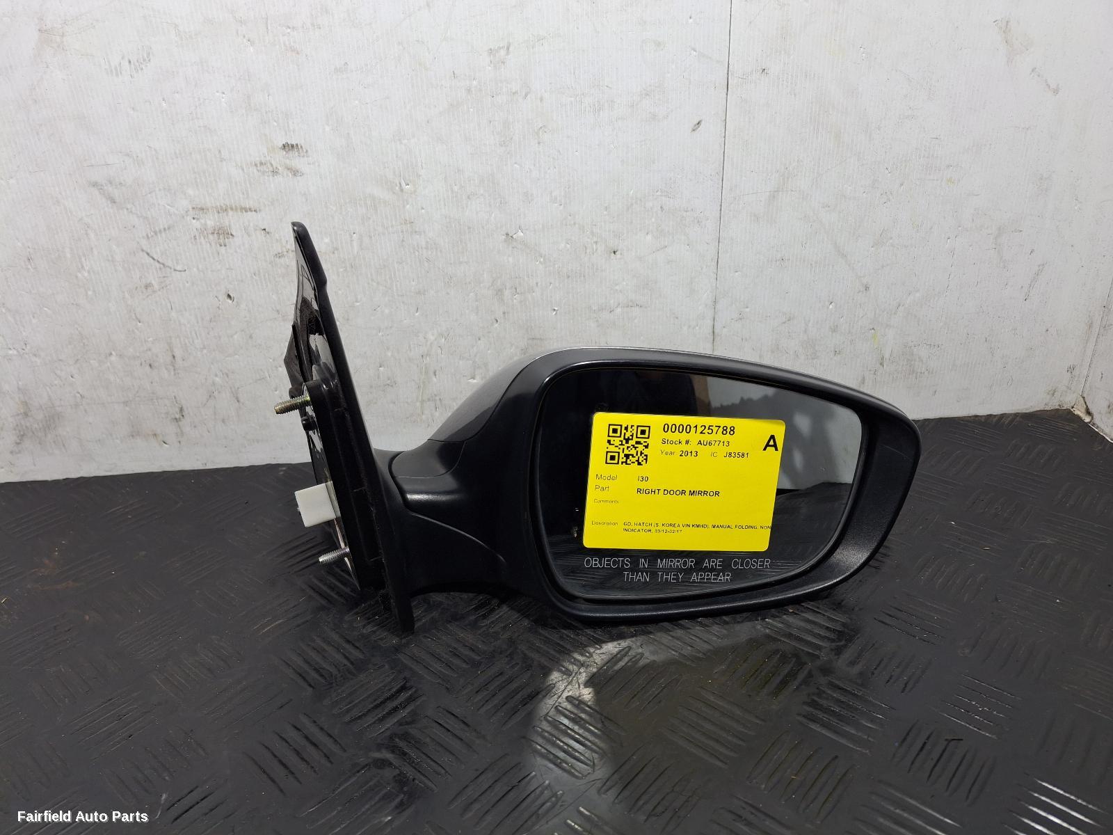 2012-2017 Hyundai I30 Right Door Mirror