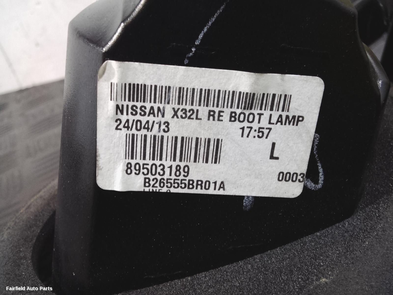 2010-2014 Nissan Dualis Rear Garnish