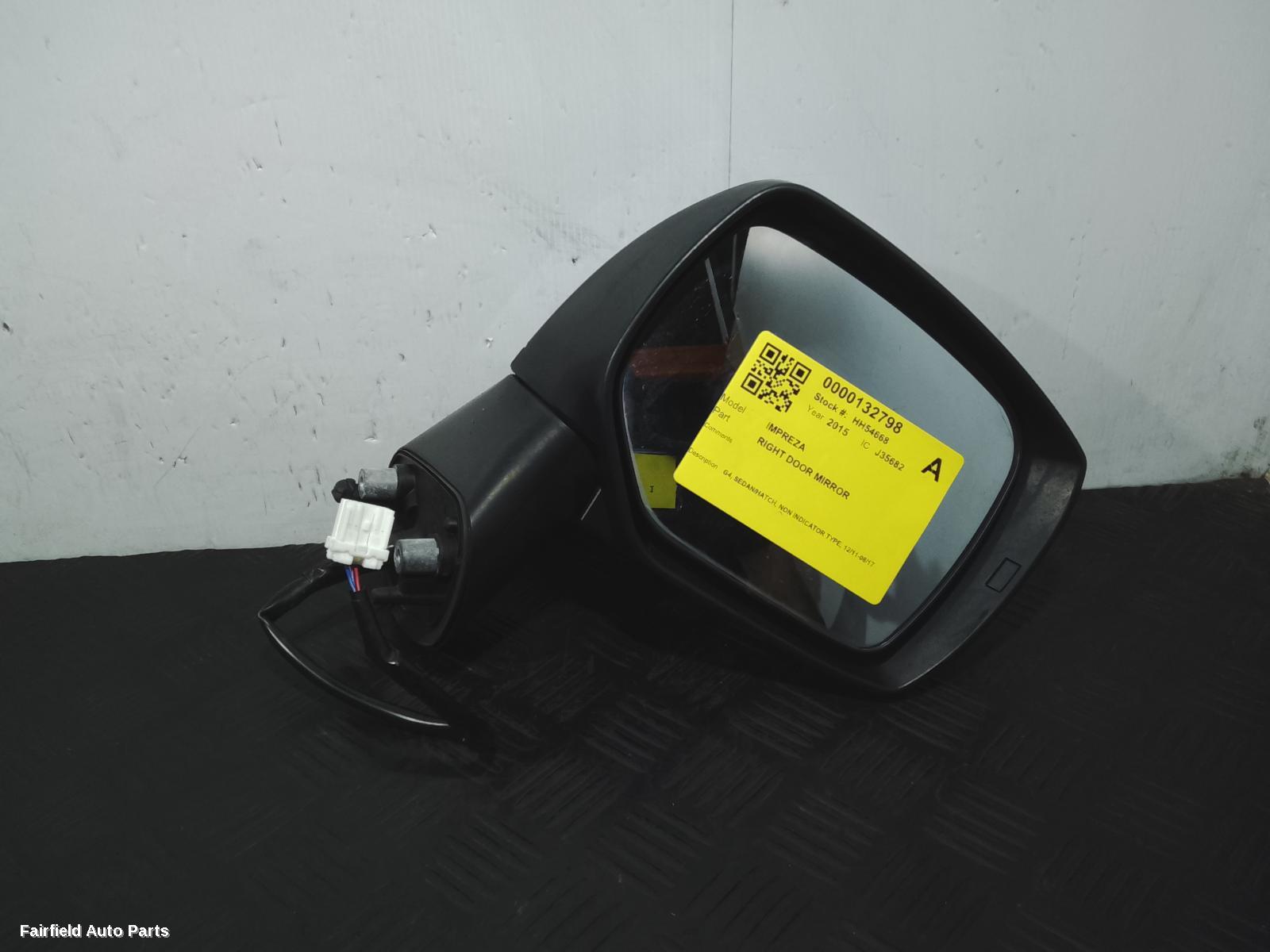 2011-2017 Subaru Impreza Right Door Mirror