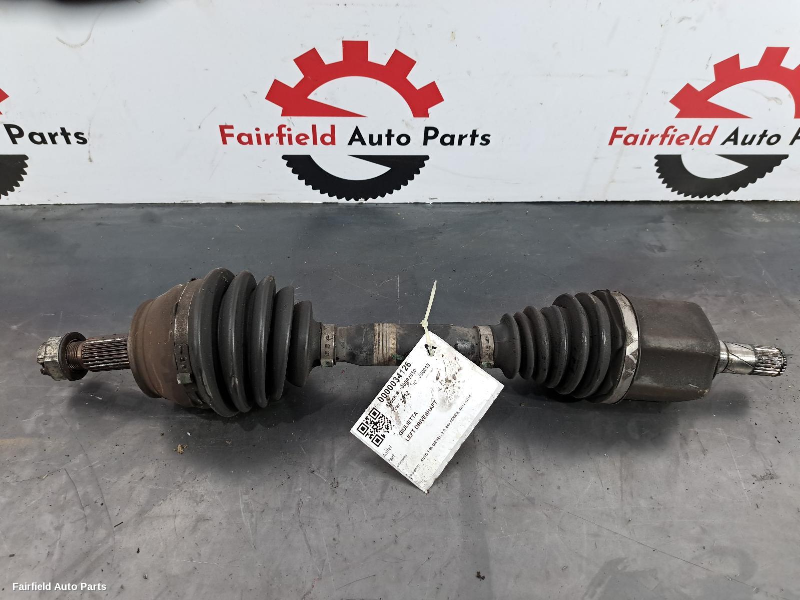 2012-2014 Alfa Romeo Giulietta Left Driveshaft