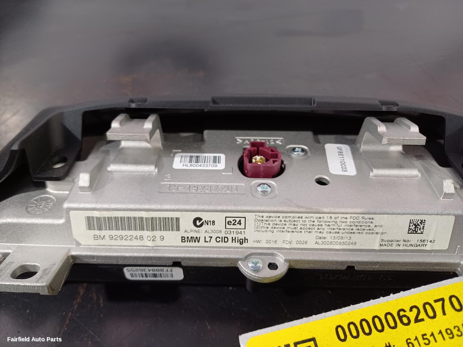 2013-2020 Bmw 4 Series Radio Cd Dvd Sat Tv