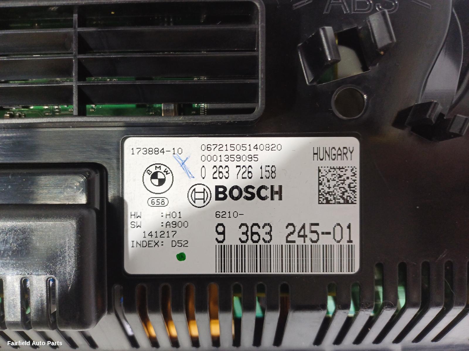 2010-2017 Bmw 5 Series Instrument Cluster