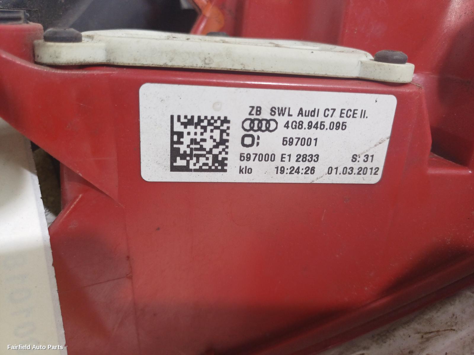 2011-2015 Audi A7 Left Taillight