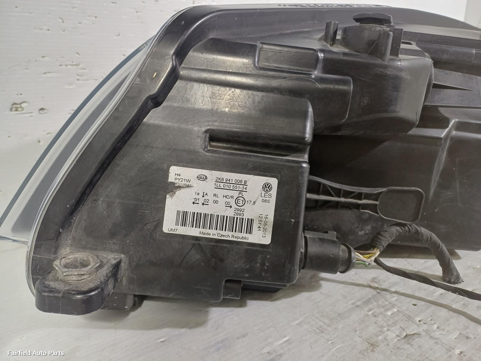 2010-2015 Volkswagen Caddy Right Headlamp