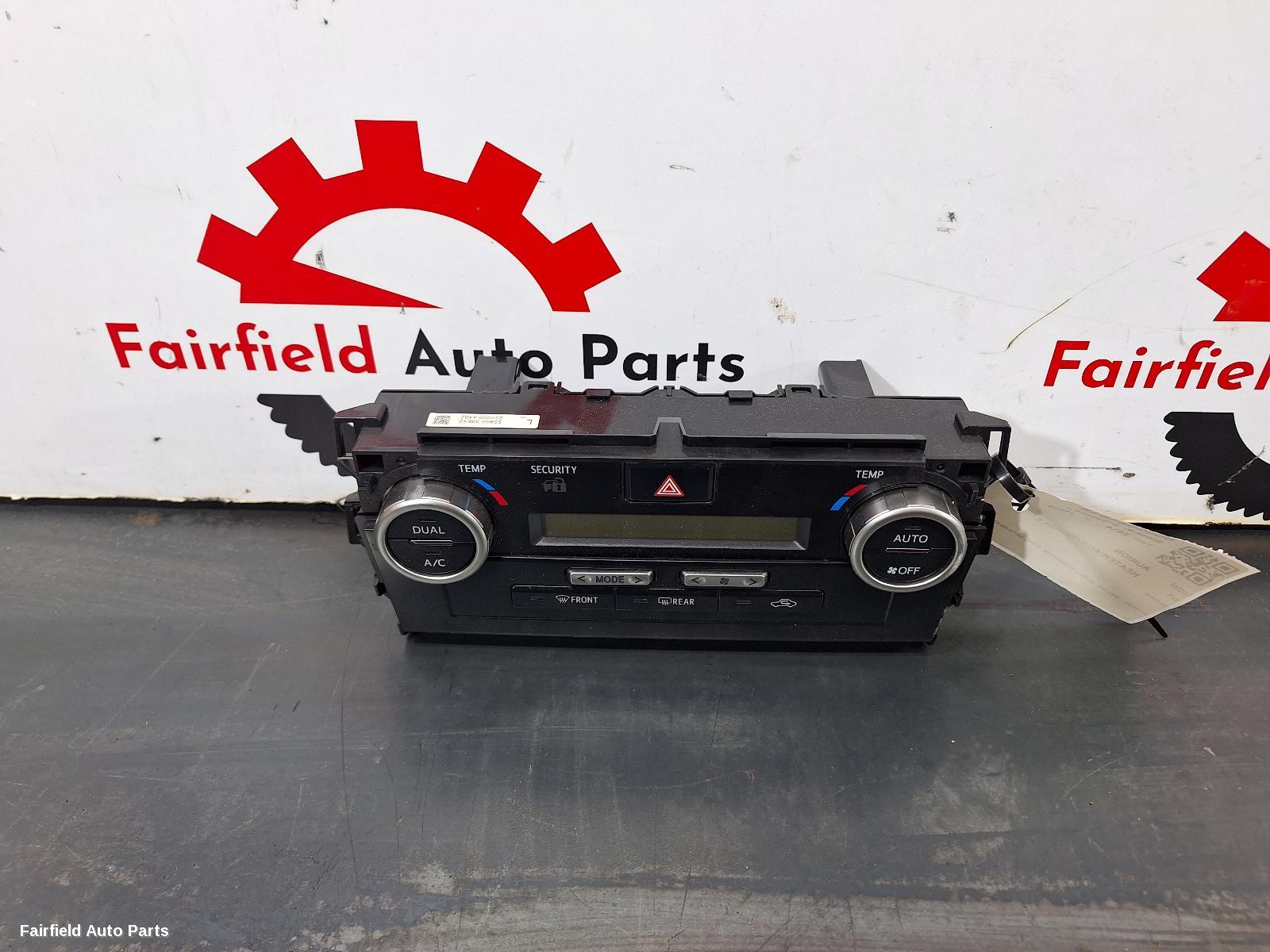 2012-2017 Toyota Aurion Heater Ac Controls
