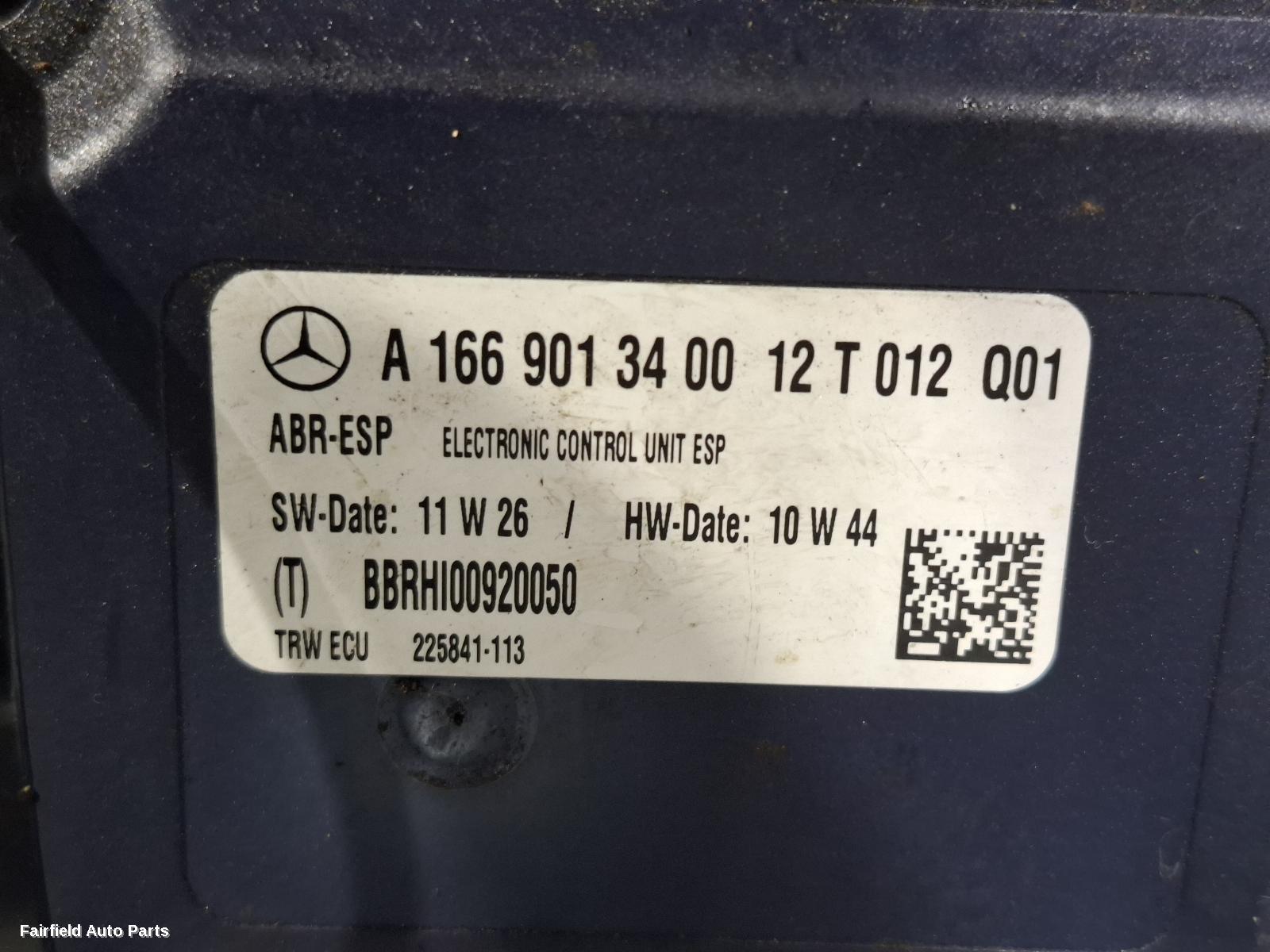 2012-2016 Mercedes M Class Abs Pump Modulator