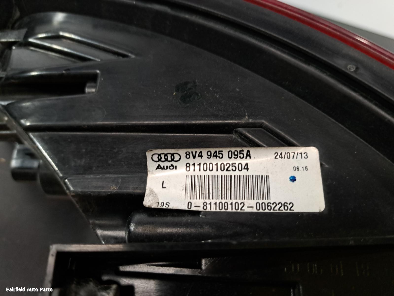2013-2016 Audi A3 Left Taillight
