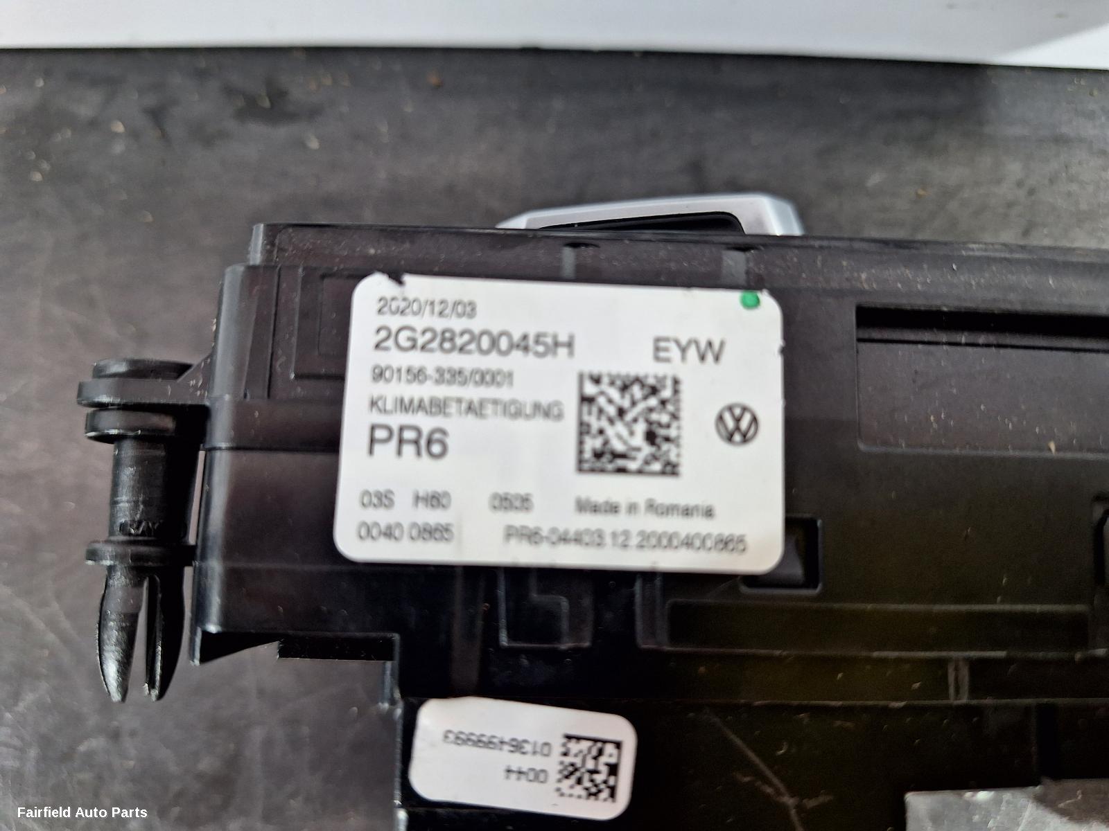2020-2025 Volkswagen T-cross Heater Ac Controls