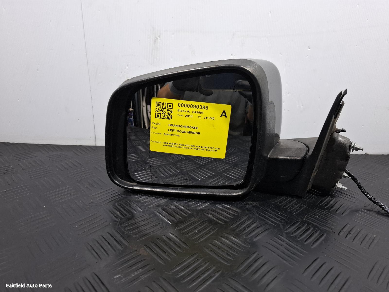 2010-2013 Jeep Grandcherokee Left Door Mirror