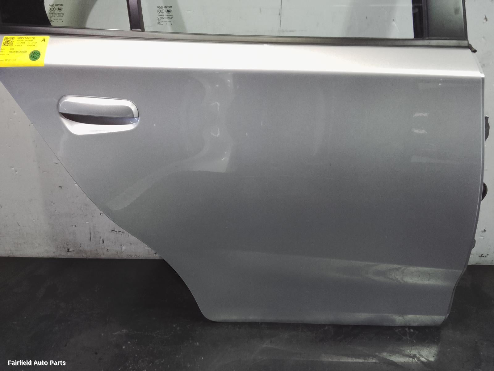 2016-2025 Mg Mg3 Right Rear Door Sliding