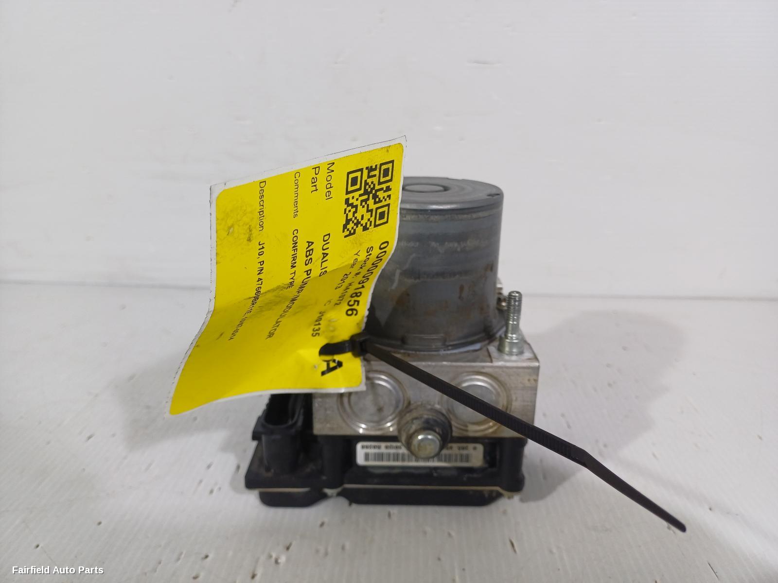 2007-2014 Nissan Dualis Abs Pump Modulator