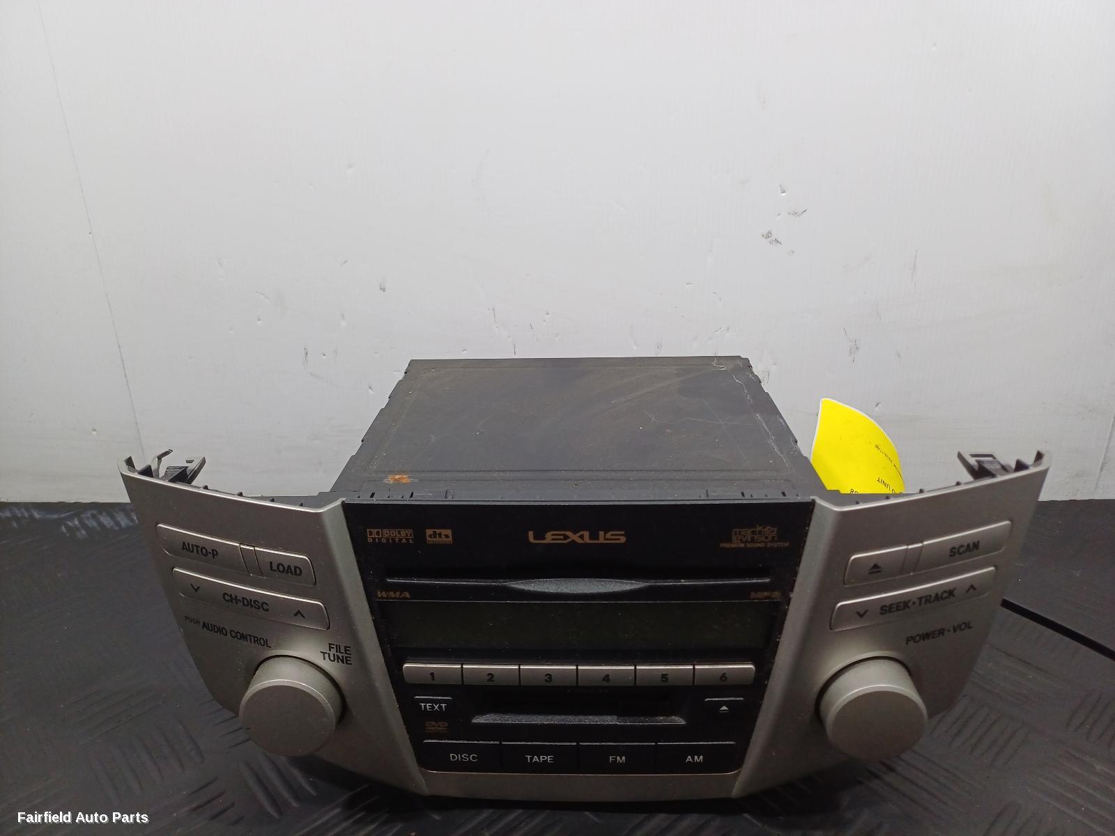 2006-2008 Lexus Rx Series Radio Cd Dvd Sat Tv