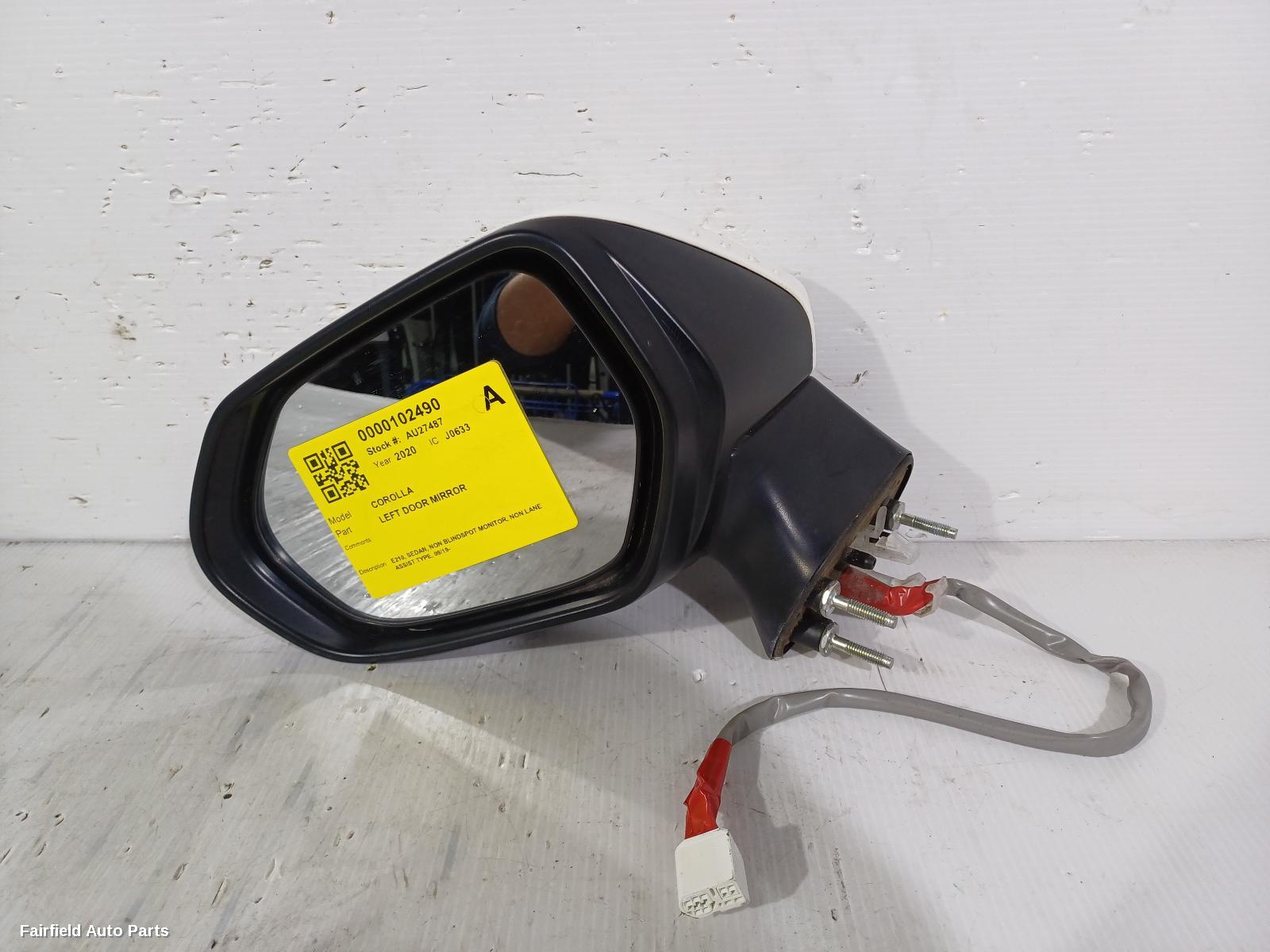 2019-2026 Toyota Corolla Left Door Mirror