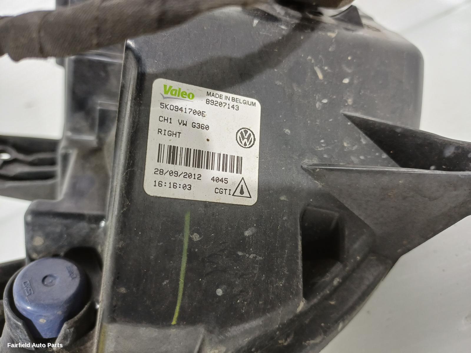 2009-2013 Volkswagen Golf Right Indicator Fog Side