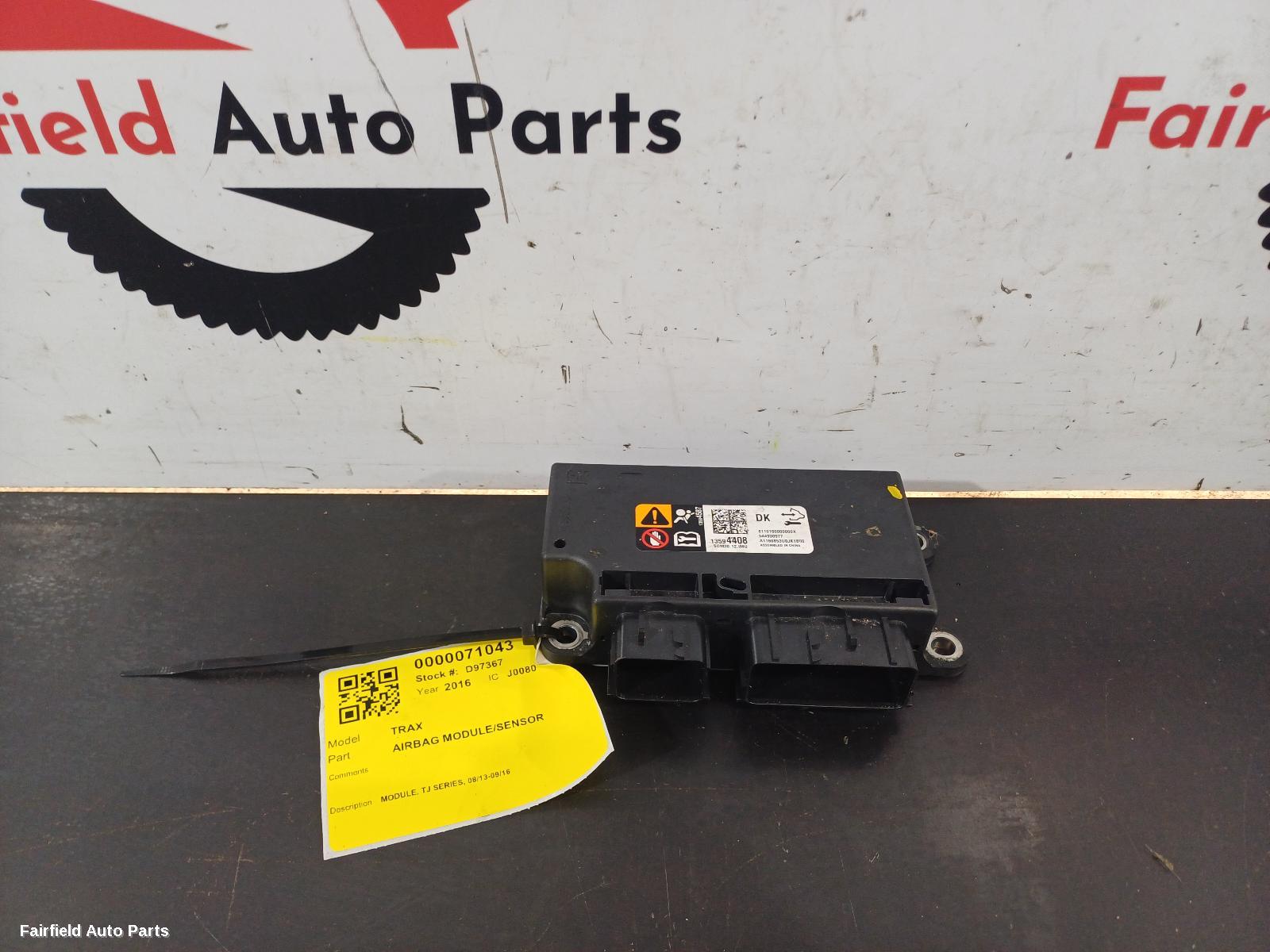 2013-2016 Holden Trax Airbag Module Sensor