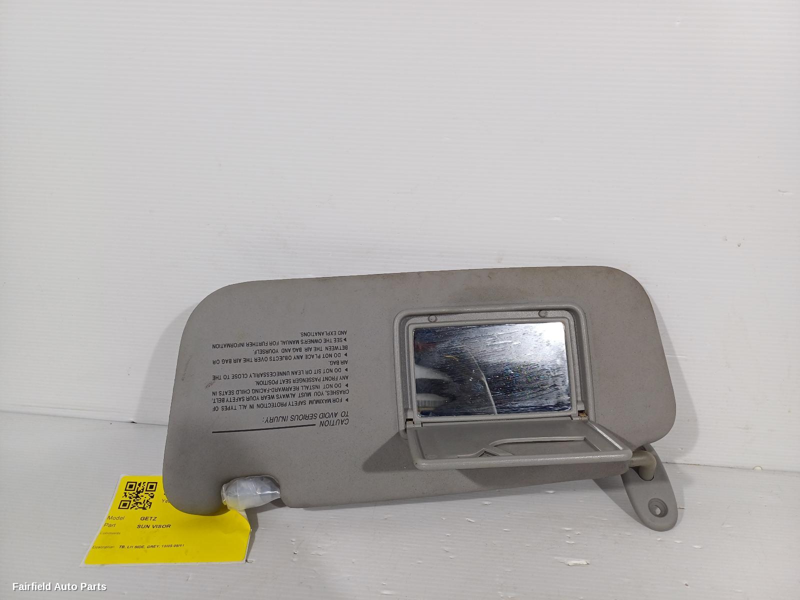 2005-2011 Hyundai Getz Sunvisor