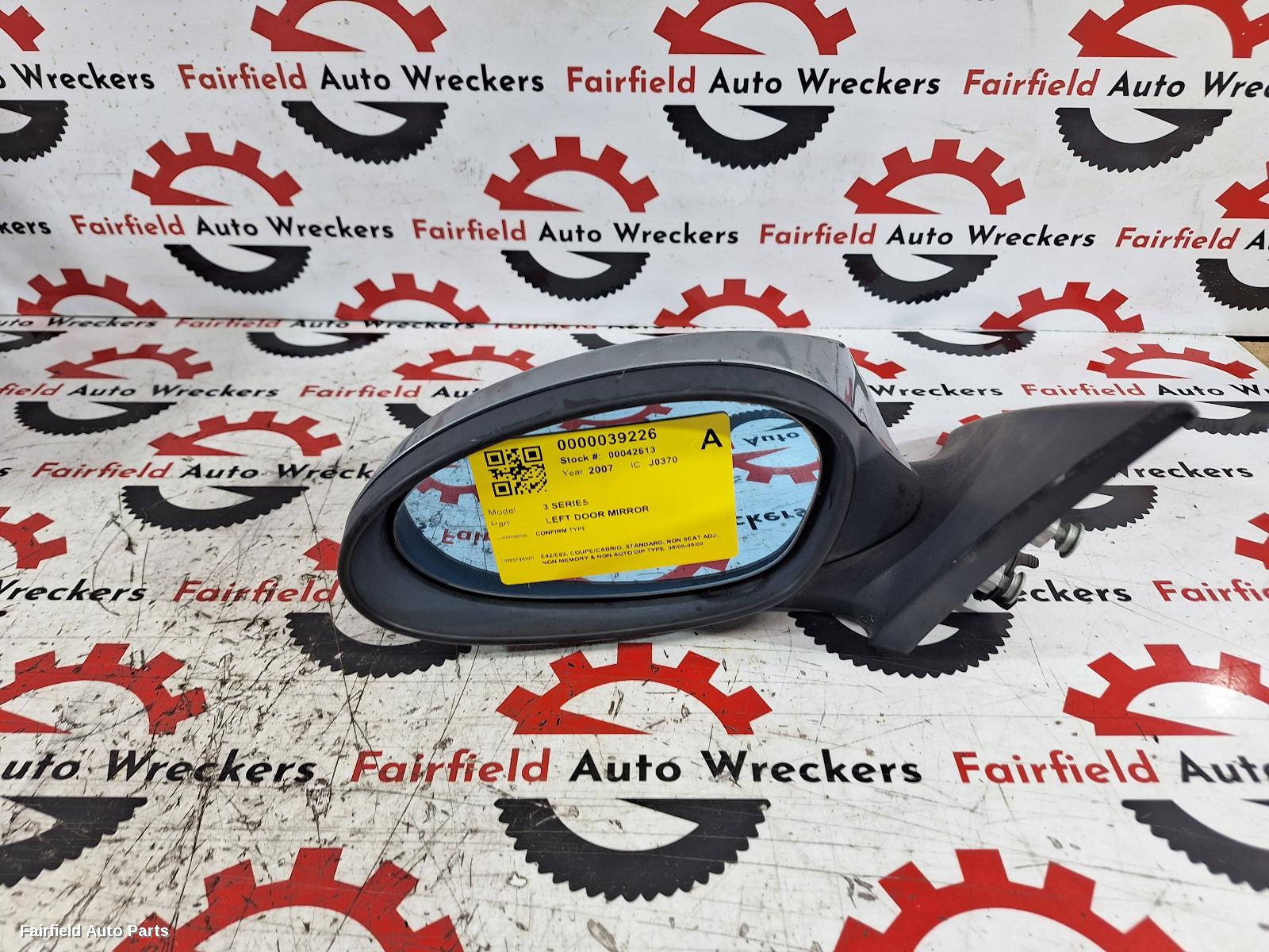 2006-2009 Bmw 3 Series Left Door Mirror