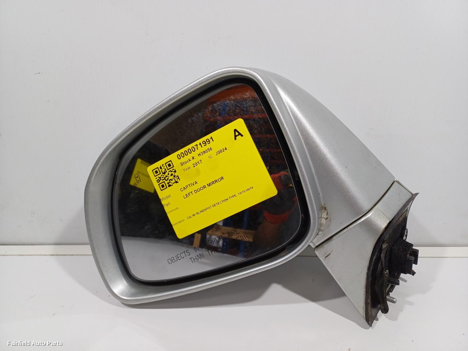 2015-2018 Holden Captiva Left Door Mirror