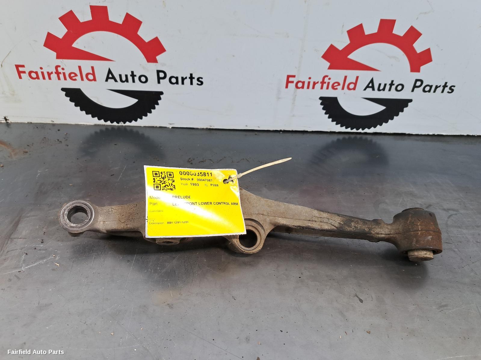1991-1996 Honda Prelude Left Front Lower Control Arm
