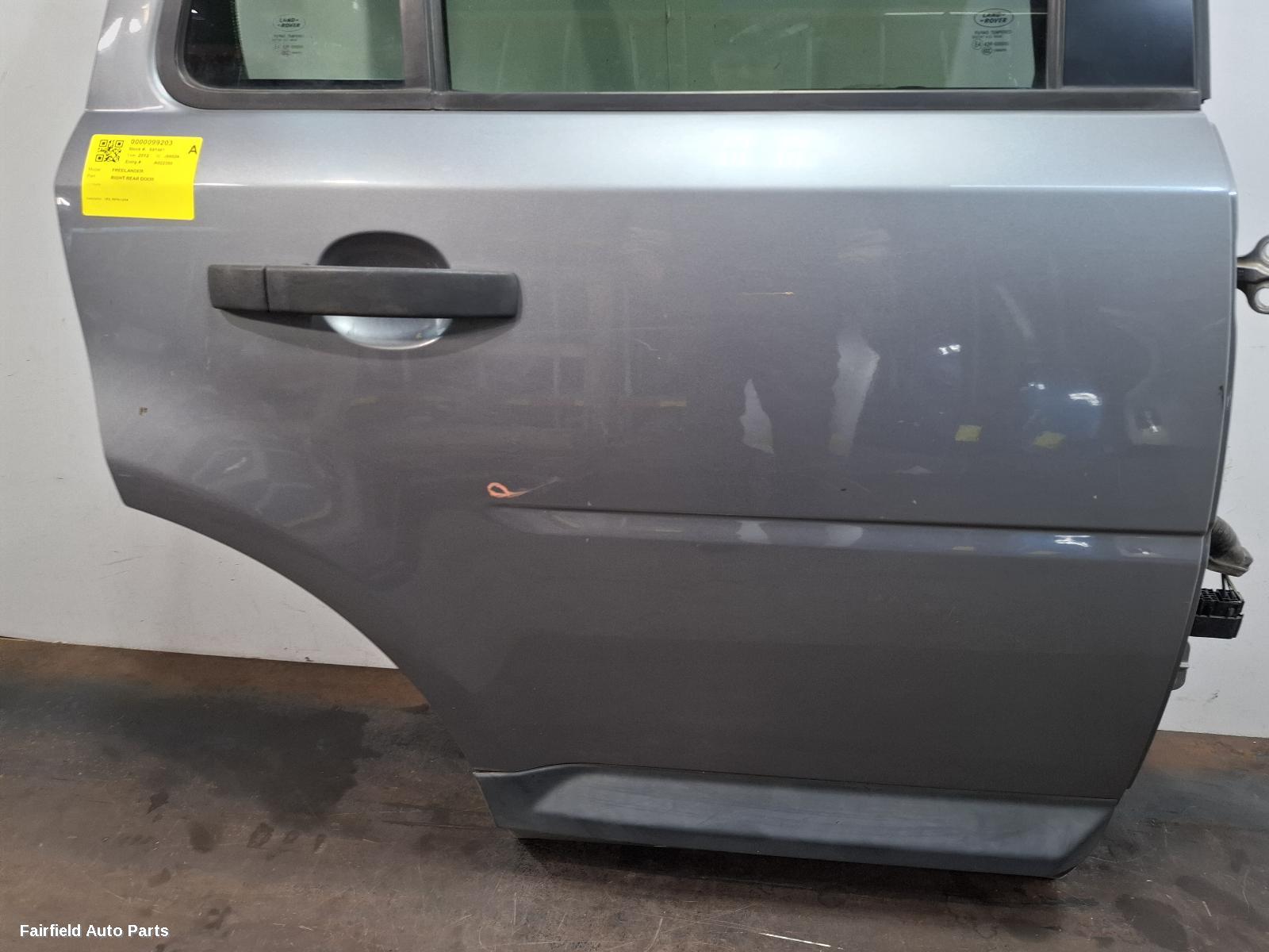 2010-2014 Land Rover Freelander Right Rear Door Sliding