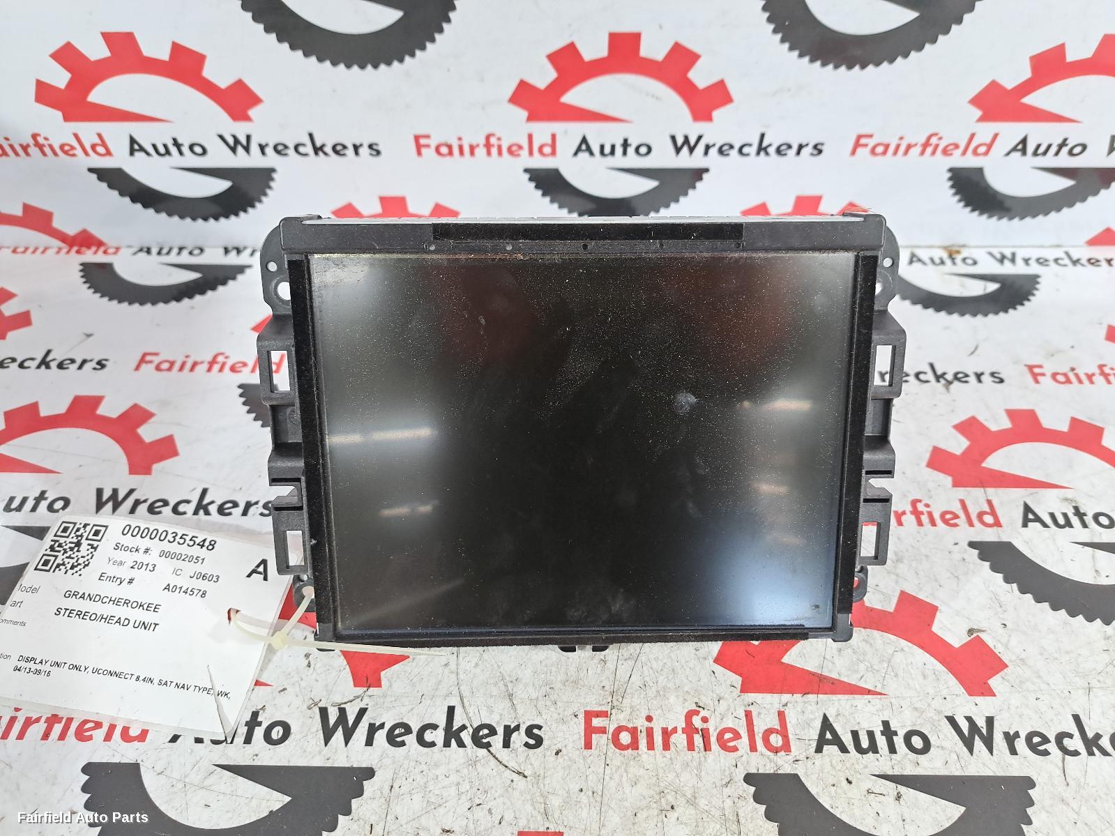2013-2016 Jeep Grandcherokee Radio Cd Dvd Sat Tv