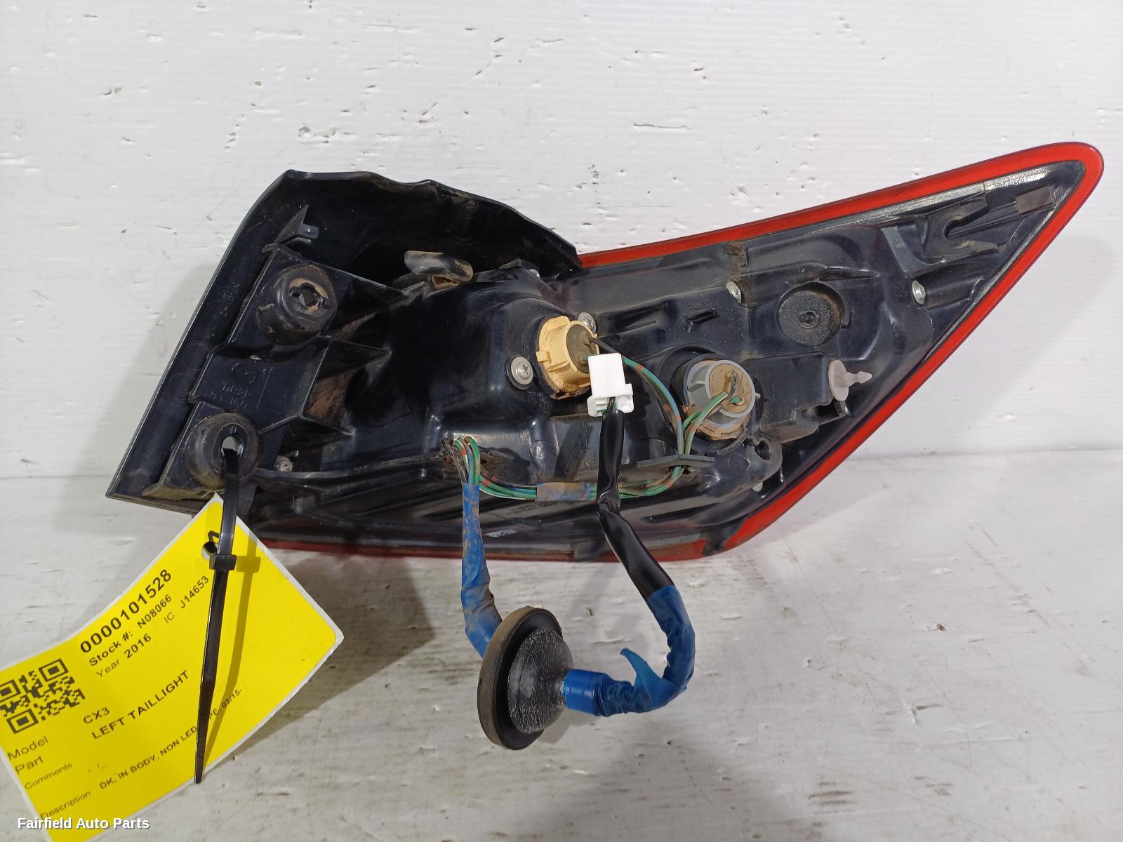 2015-2025 Mazda Cx3 Left Taillight