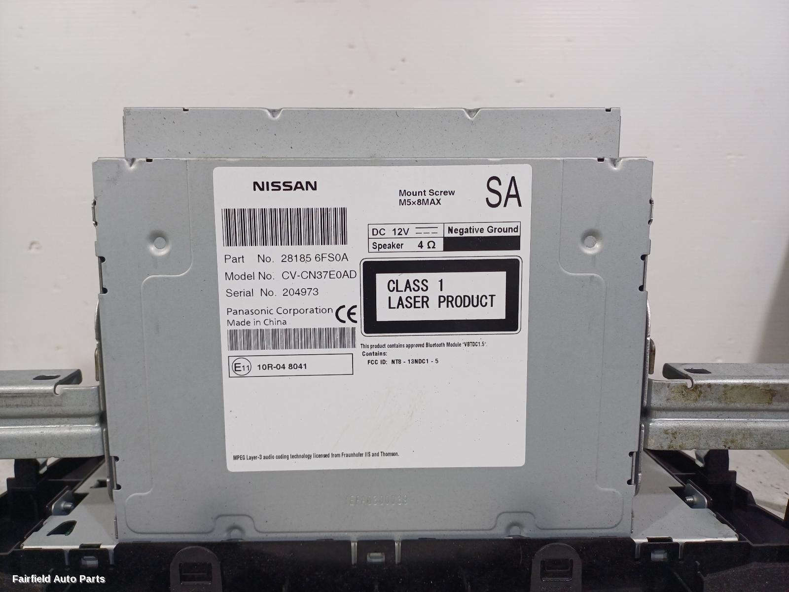 2017-2021 Nissan Qashqai Radio Cd Dvd Sat Tv