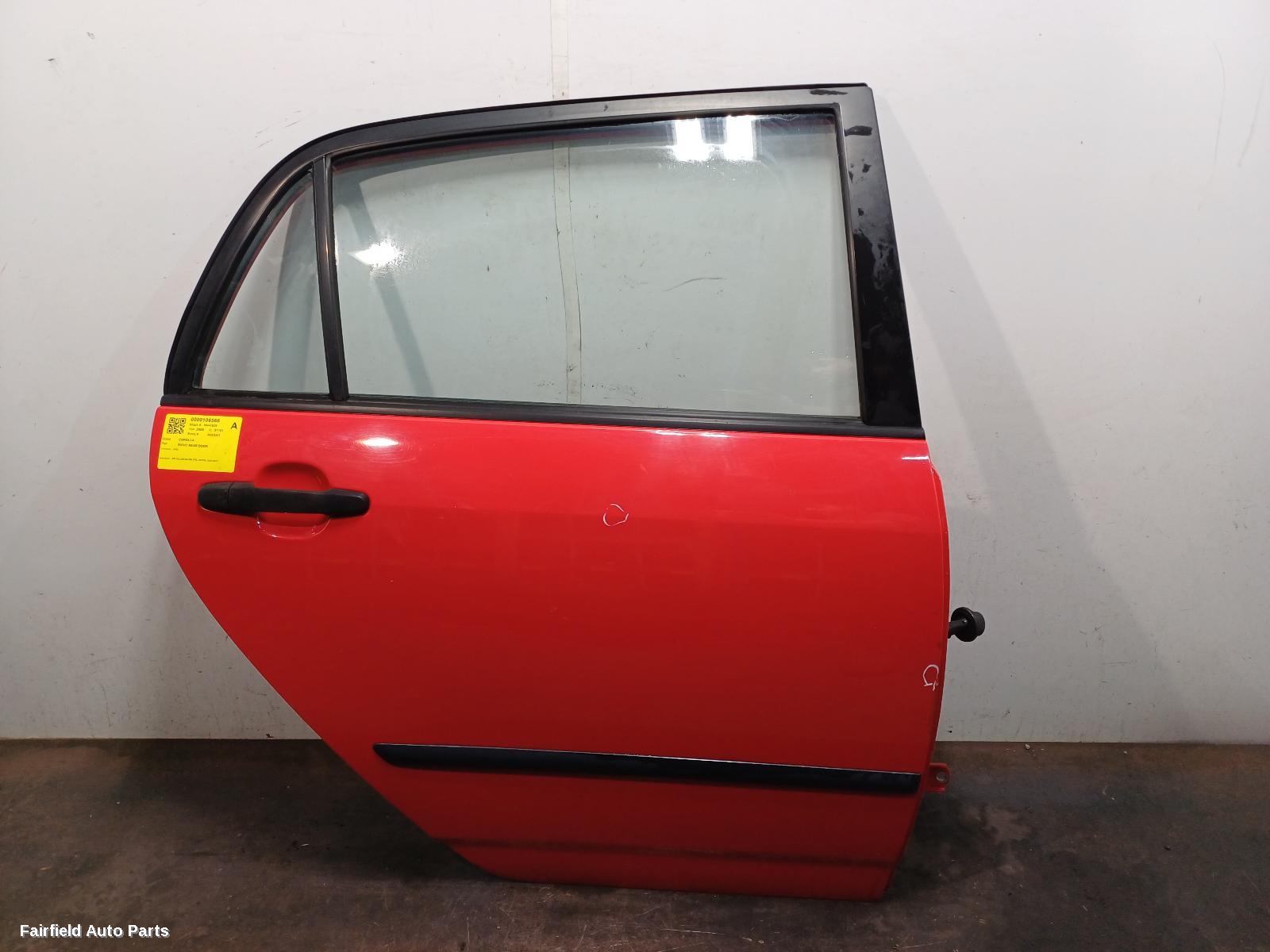 2001-2007 Toyota Corolla Right Rear Door Sliding