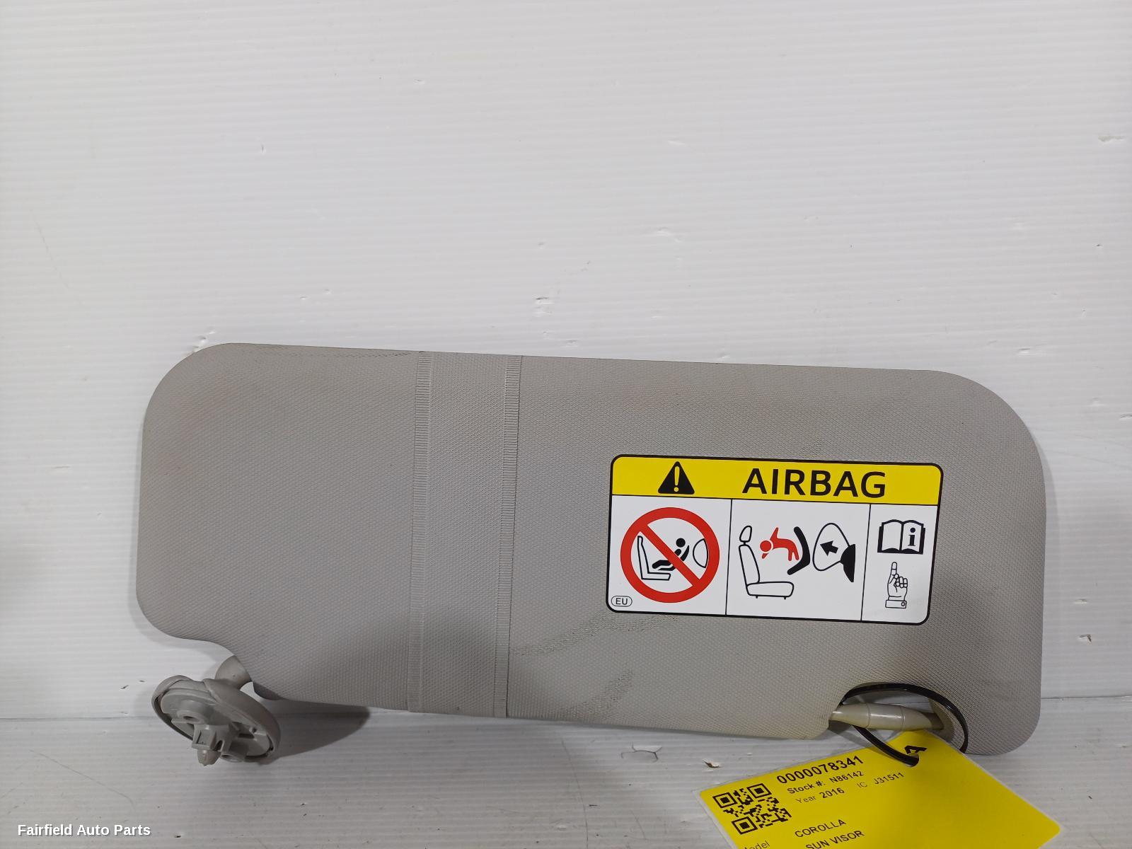 2013-2016 Toyota Corolla Sunvisor