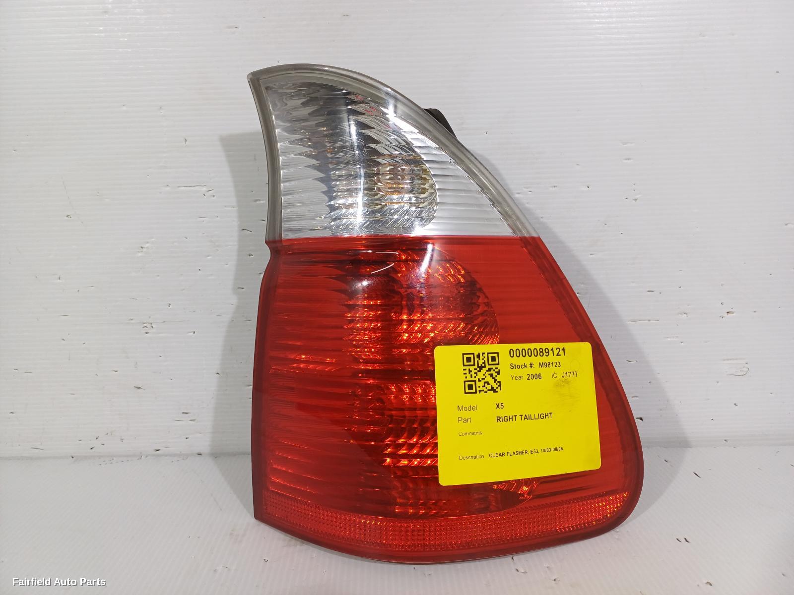 2003-2006 Bmw X5 Right Taillight