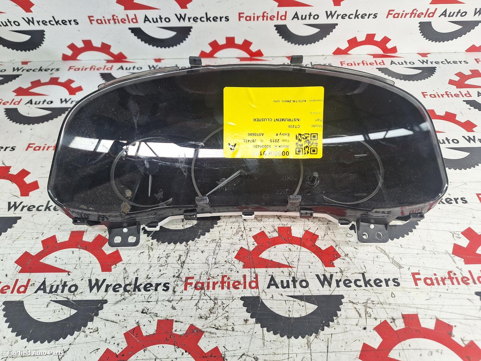 2010-2020 Lexus Ct200h Instrument Cluster