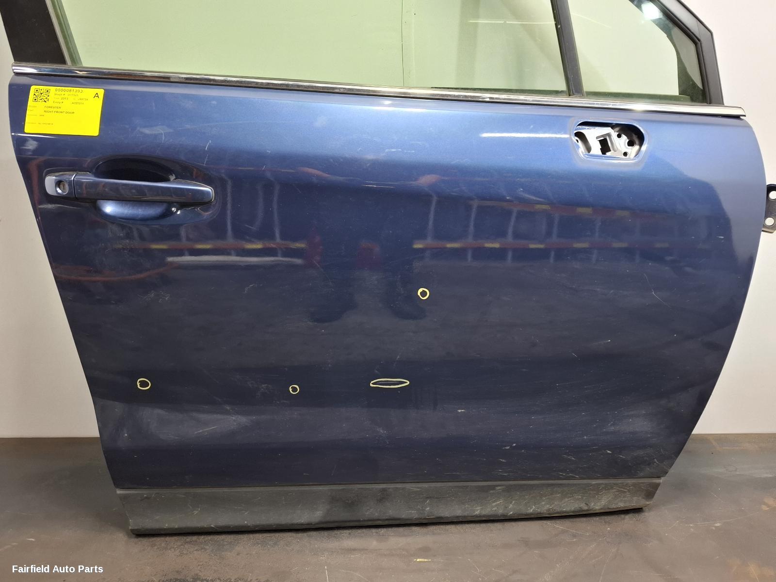 2012-2018 Subaru Forester Right Front Door