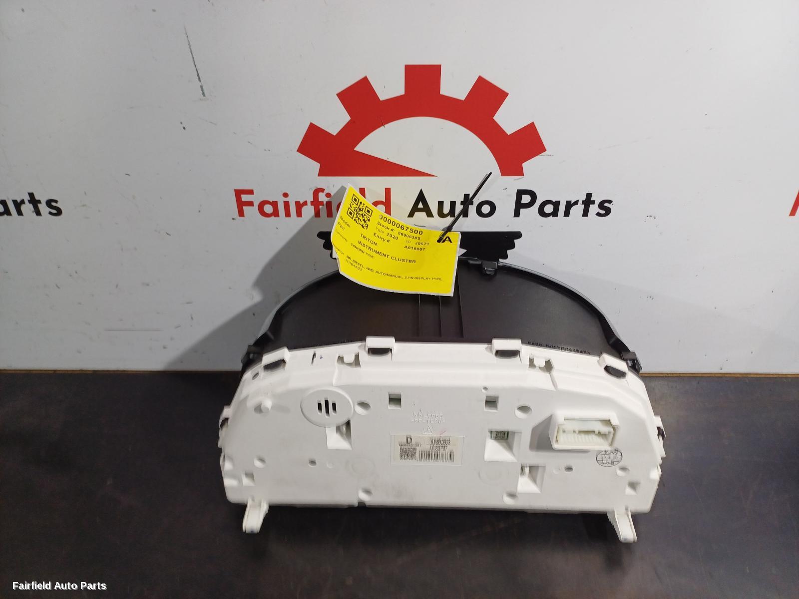 2018-2023 Mitsubishi Triton Instrument Cluster