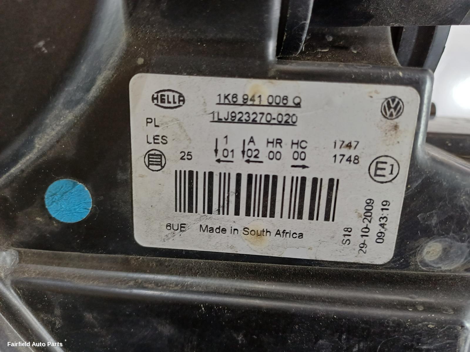 2006-2011 Volkswagen Jetta Right Headlamp