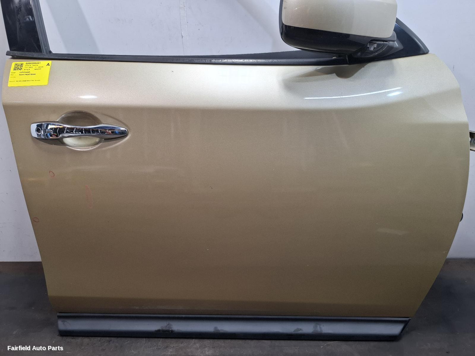 2013-2021 Nissan Pathfinder Right Front Door