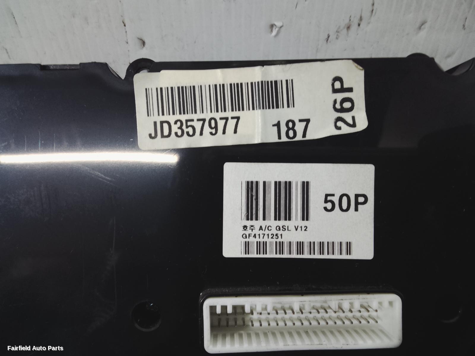 2007-2012 Hyundai I30 Heater Ac Controls