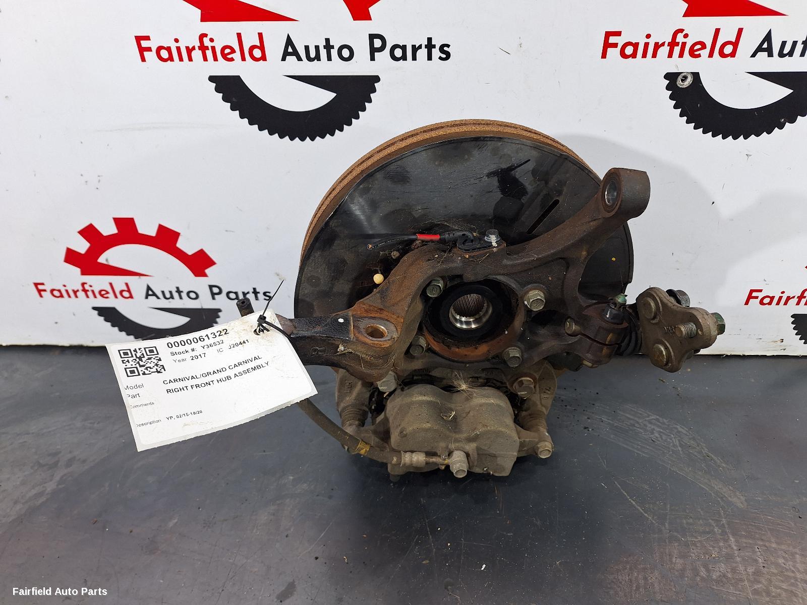 2015-2020 Kia Carnival/grand Carnival Right Front Hub Assembly