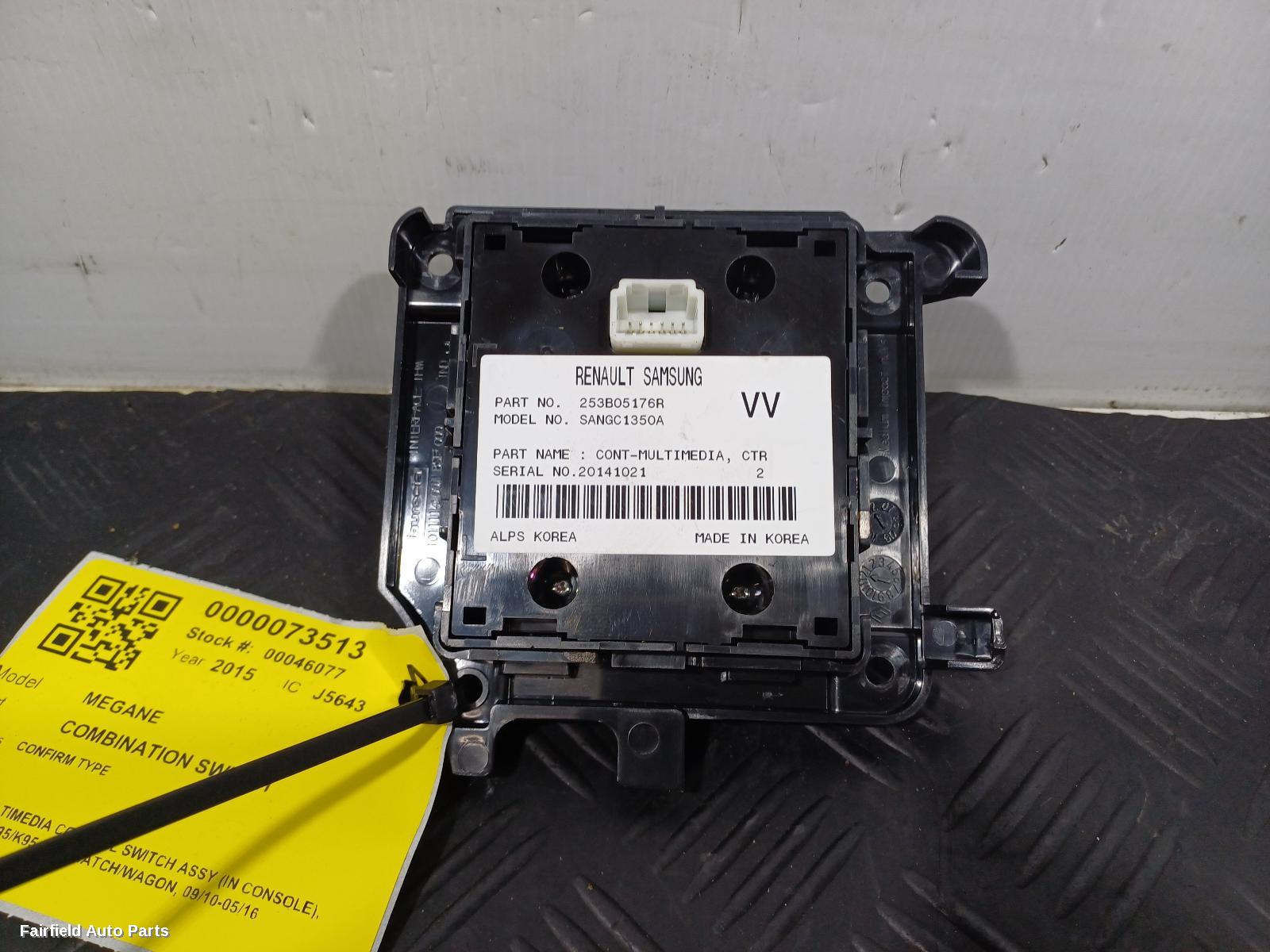 2010-2016 Renault Megane Combination Switch