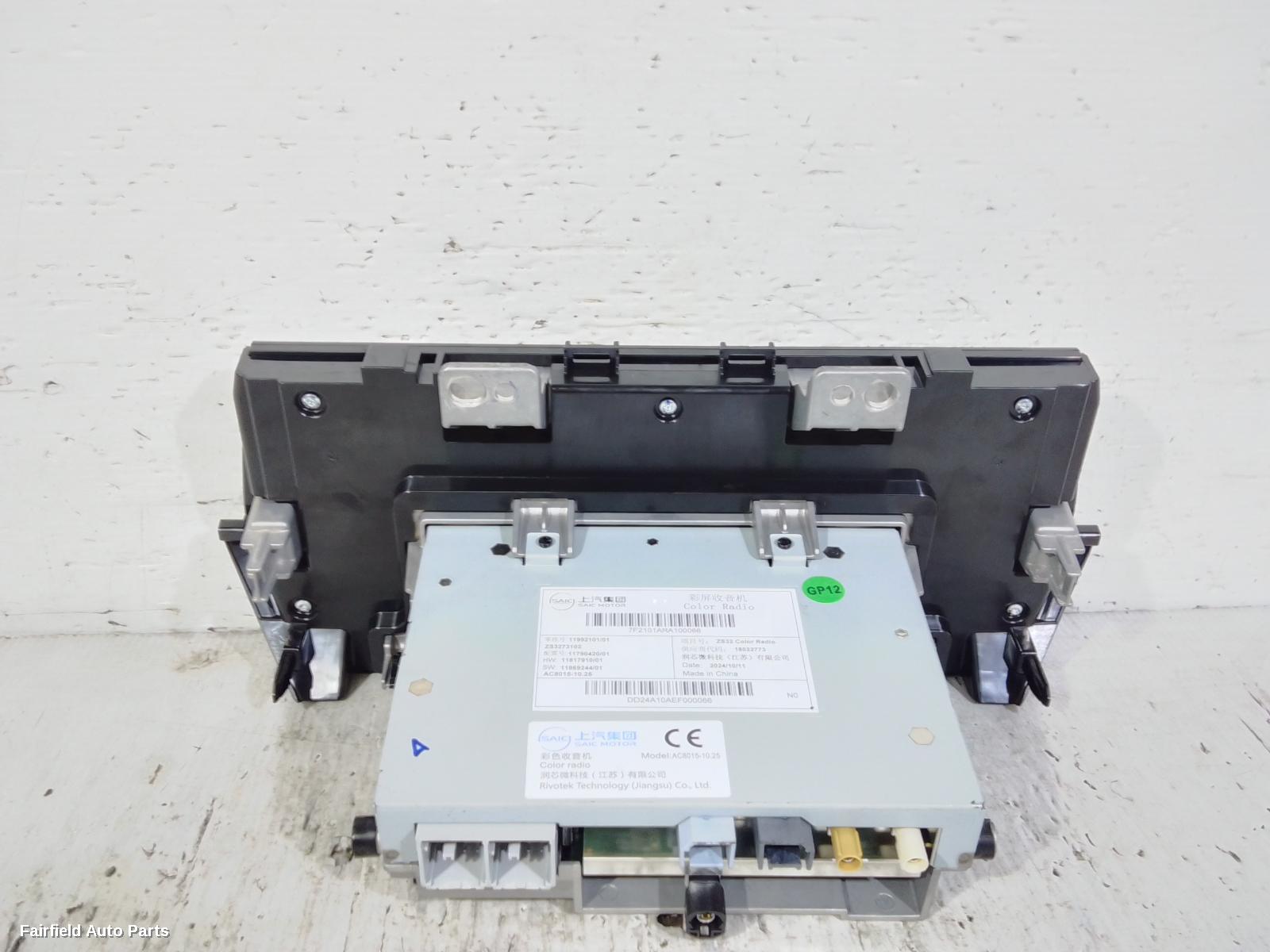 2024-2025 Mg Zs Radio Cd Dvd Sat Tv