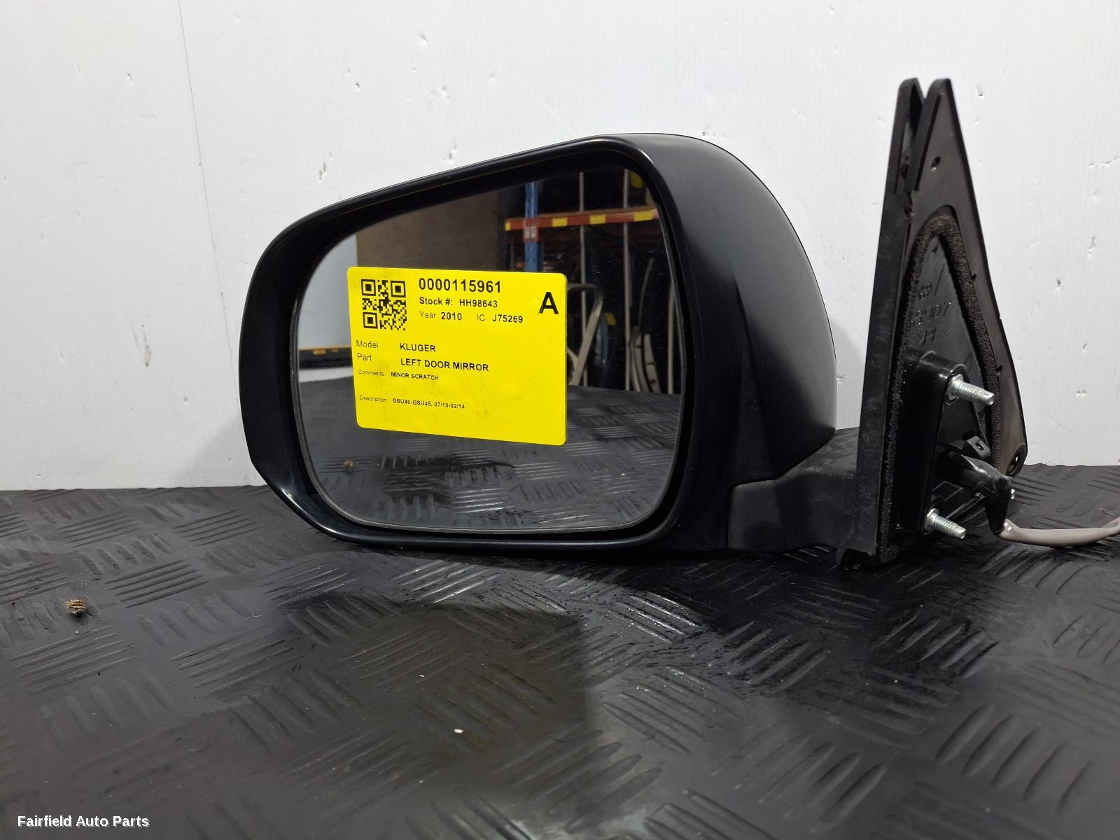 2007-2010 Toyota Kluger Left Door Mirror
