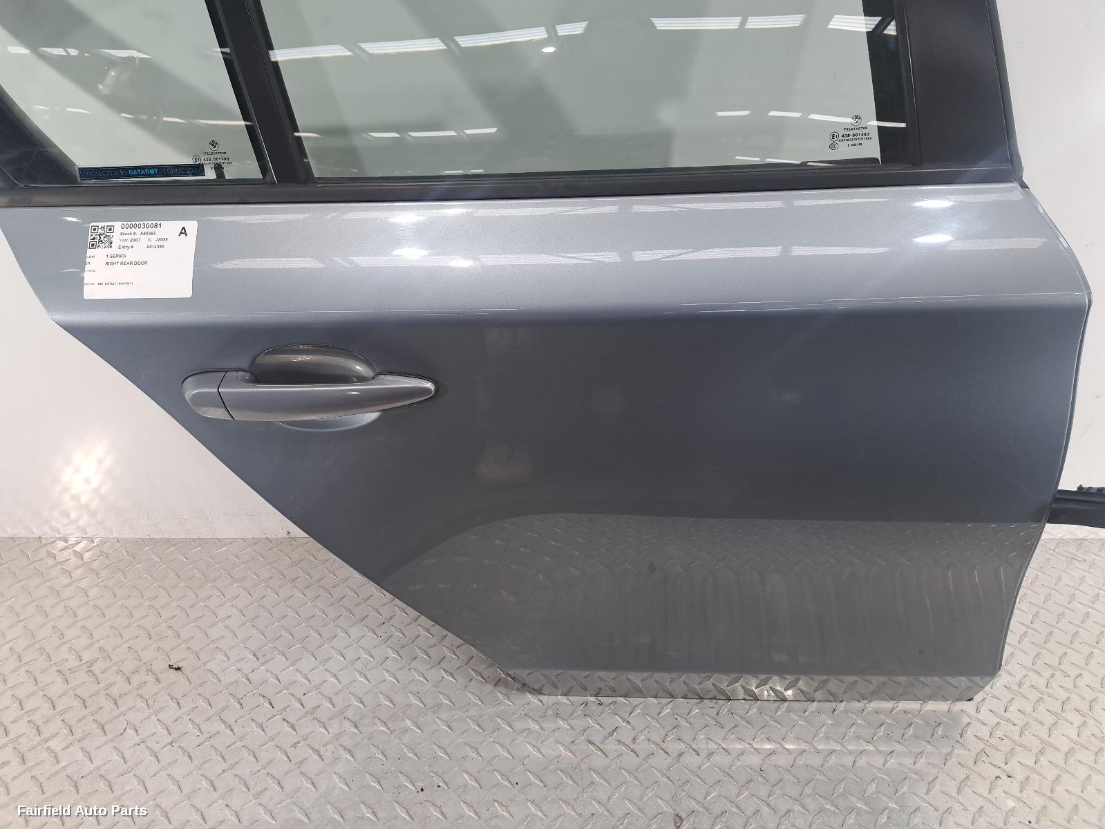 2004-2011 Bmw 1 Series Right Rear Door Sliding