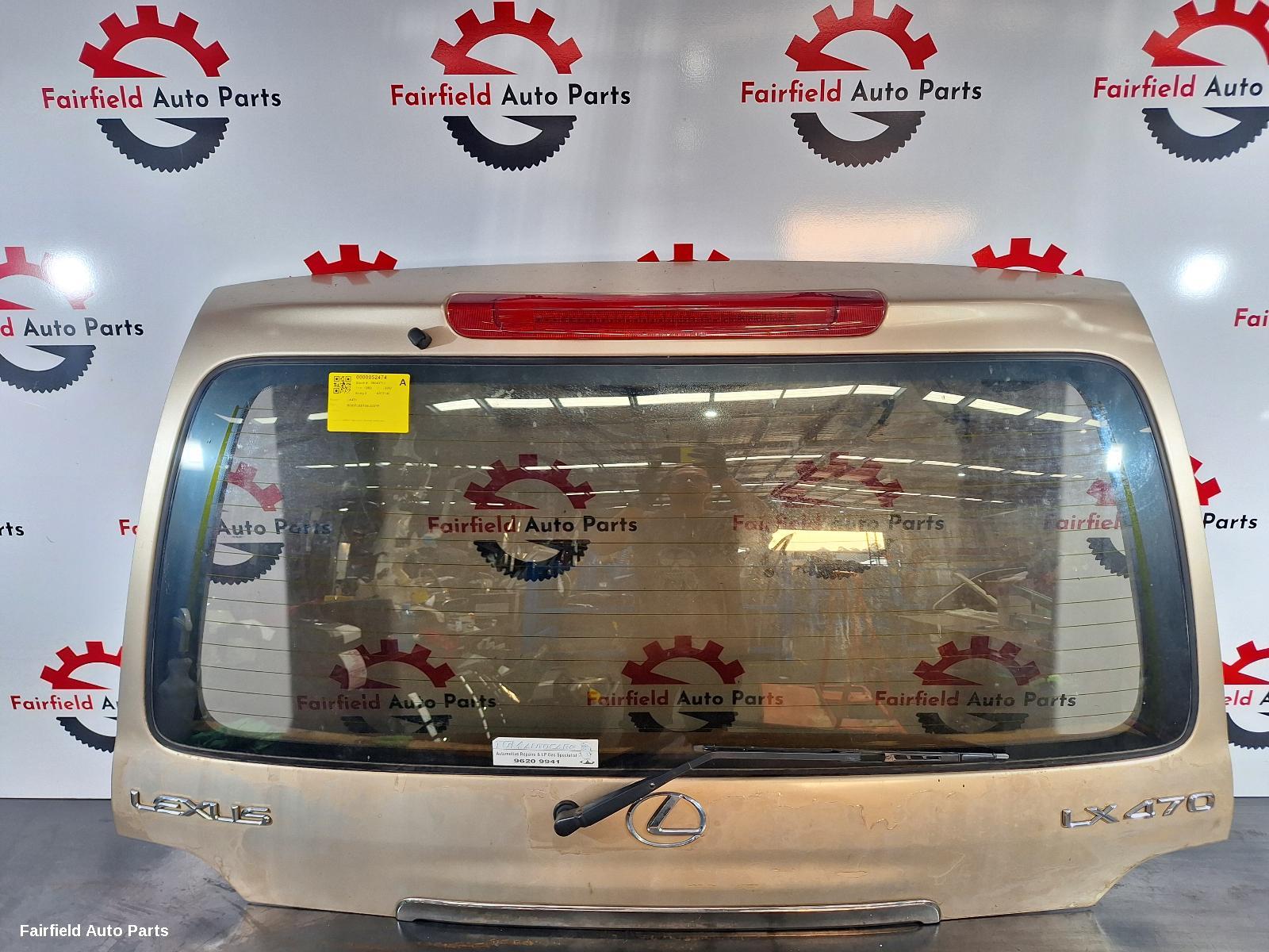 1998-2002 Lexus Lx470 Bootlid Tailgate