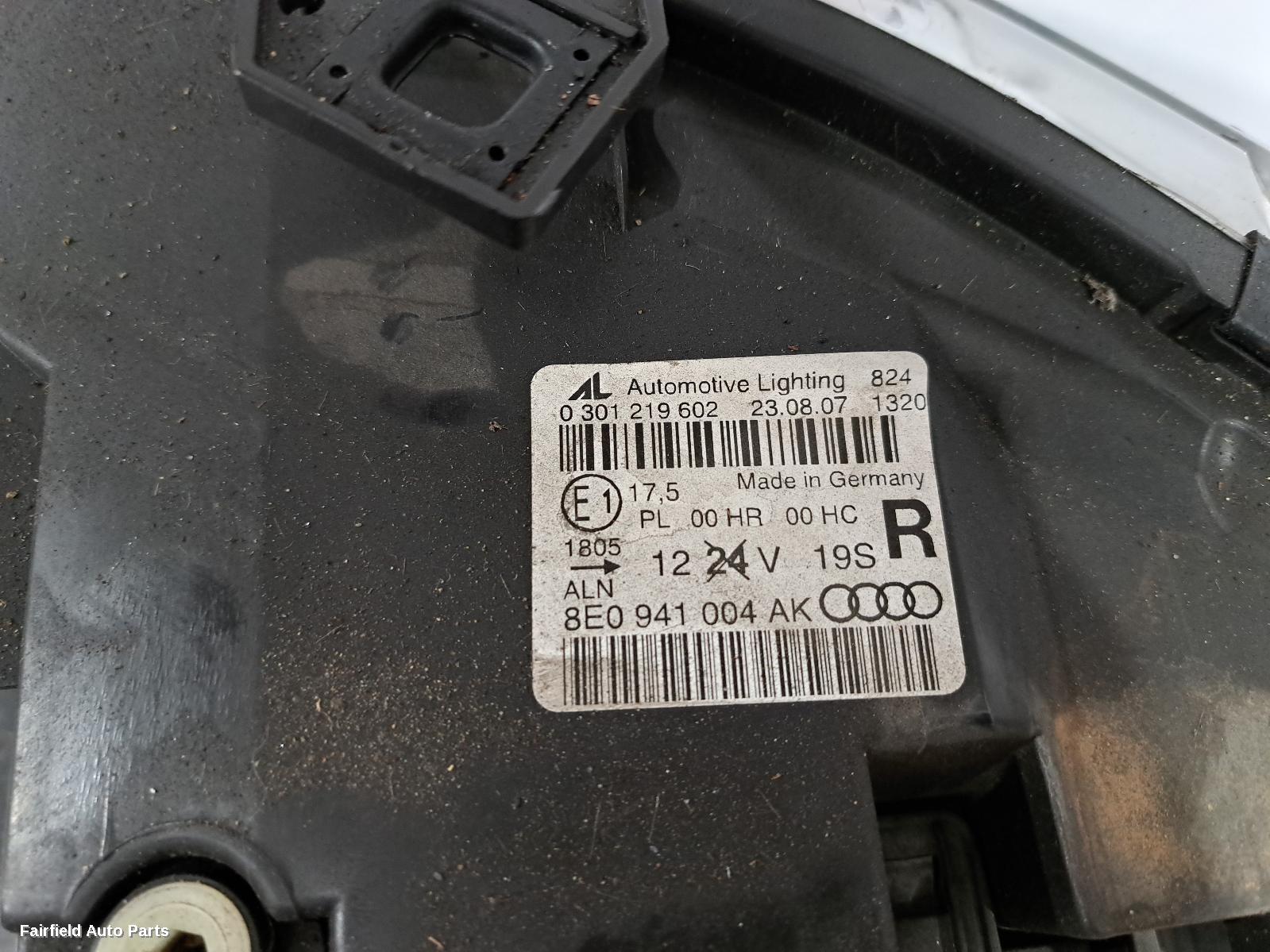 2005-2009 Audi A4 Right Headlamp