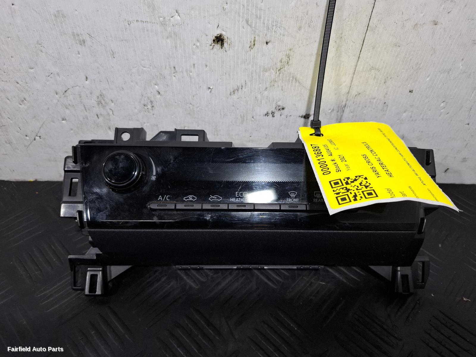 2020-2026 Toyota Yaris Cross Heater Ac Controls