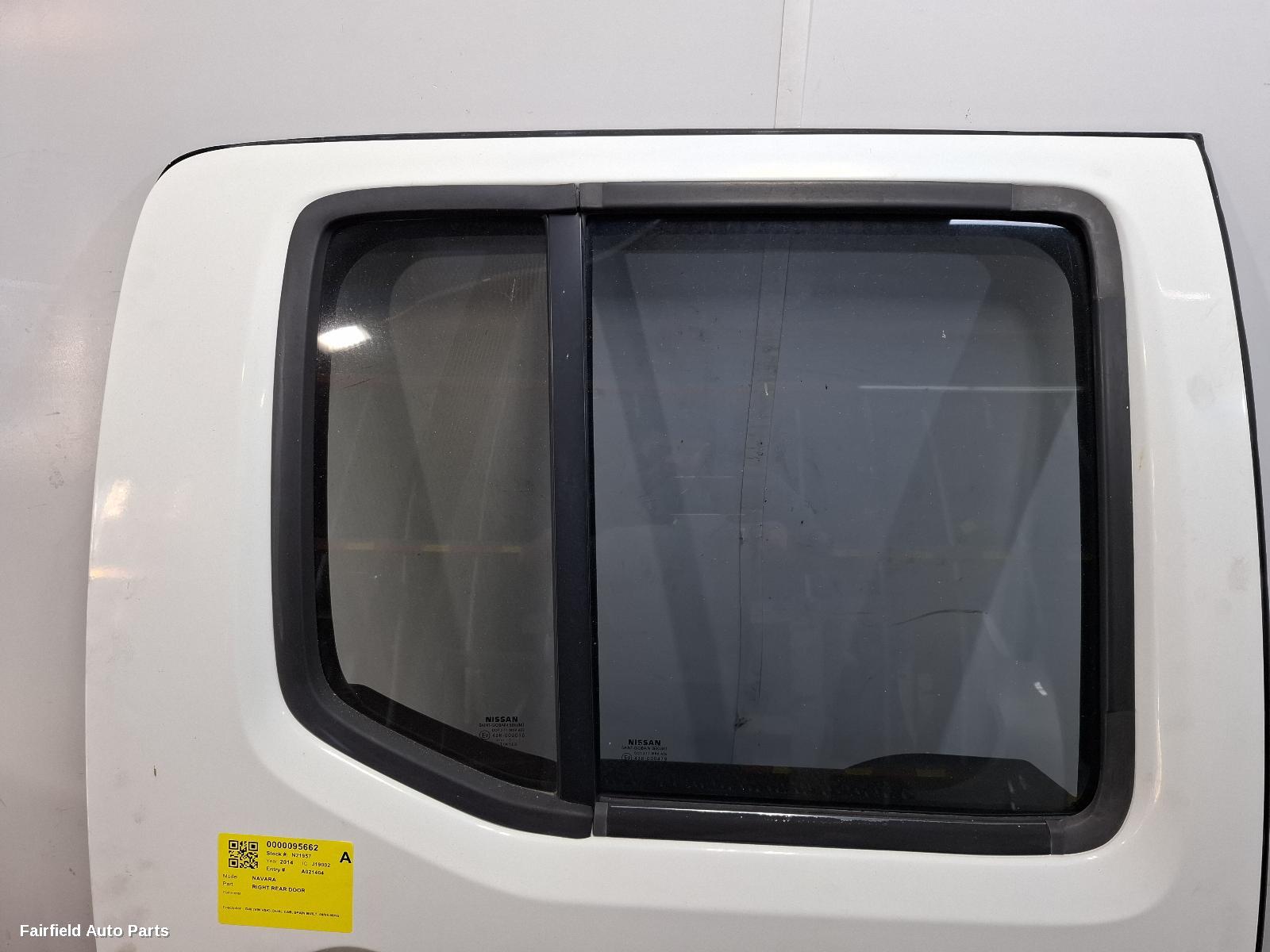 2005-2015 Nissan Navara Right Rear Door Sliding