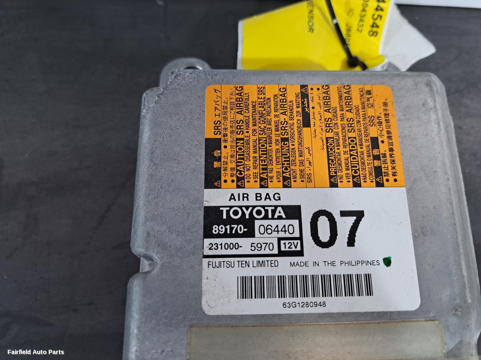2011-2017 Toyota Camry Airbag Module Sensor