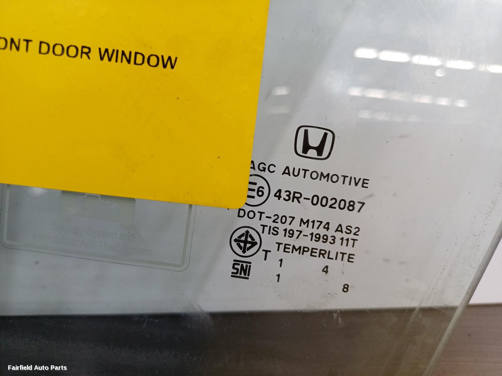 2014-2021 Honda Hrv Left Front Door Window