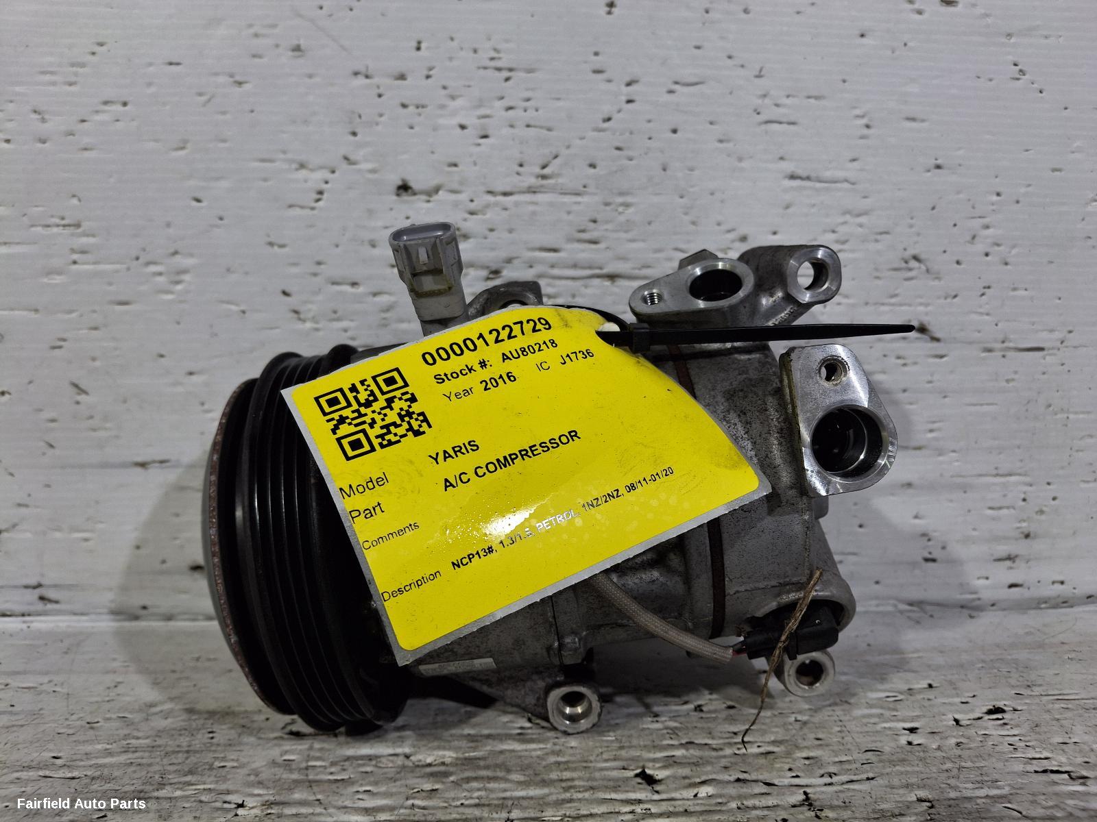 2011-2019 Toyota Yaris A C Compressor
